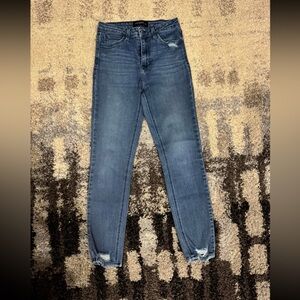 Just Black Denim from Buckle skinny jeans, size 27